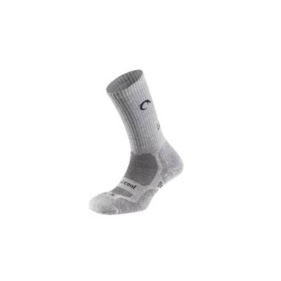 LURBEL Mountain Five, Hikking-Socken, nahtlose Socken, Blasen- und geruchshemmende Socken, Berge, Unisex, Grau Eis, XL von Lurbel