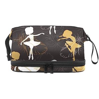 Kosmetiktasche Mit Reißverschluss Ballerinas Kosmetiktasche Tragbare Kosmetiktasche Reisekosmetik-Organizer Für Frauen von Lurnise