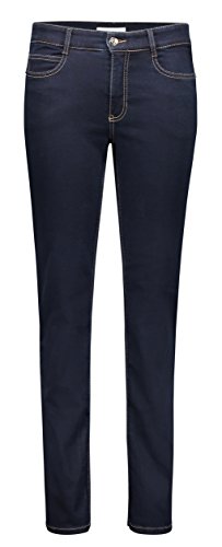MAC JEANS Damen Angela_0380L Straight Jeans, Blau (Dark D801), W34/34L von MAC Jeans