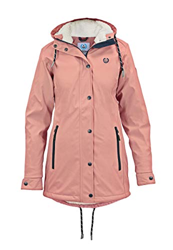 MADSea Damen Regenmantel Friesennerz mit Teddyfleece warm gefüttert, Farbe:rosa, Größe:38 von MADSea