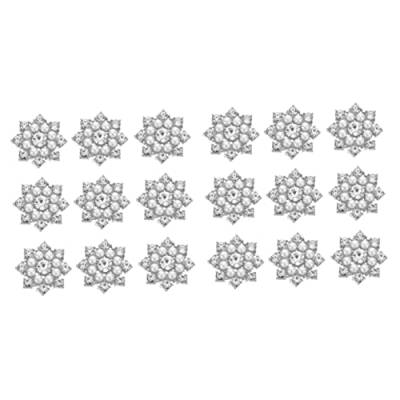 MAGICLULU 100 Stk Strassperlenblume Perlenclips für Haare Kehrmaschine Schmuckanhänger crystal beads kristallperlen Strasssteine Zubehör zur Schmuckherstellung langlebige Anhänger Hochzeit von MAGICLULU