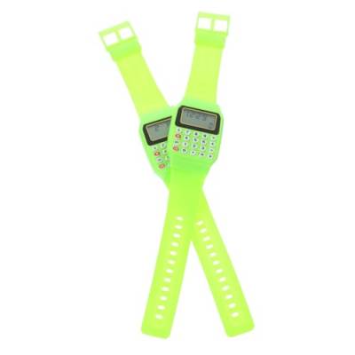 MAGICLULU 2St kinderuhren Armbanduhr Kinder qridor Taschenrechner Armbanduhr Kinder Spielzeug Uhrengehäuse Berechnung Uhr Rechenuhr für Kinder Quadrat Fall Digitaluhr Anschauen Fitness von MAGICLULU