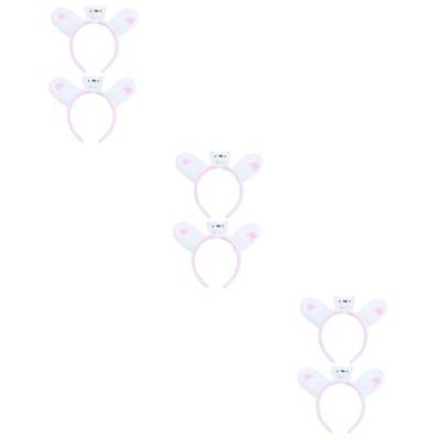 MAGICLULU 6 Stk Stirnbänder im Eisbär-Design light Haarschmuck cosplays hairbands Haargummi tierischer Kopfschmuck kuscheltier Stirnband Haarreifen Partyzubehör Hase Kopfbedeckung Schal Weiß von MAGICLULU