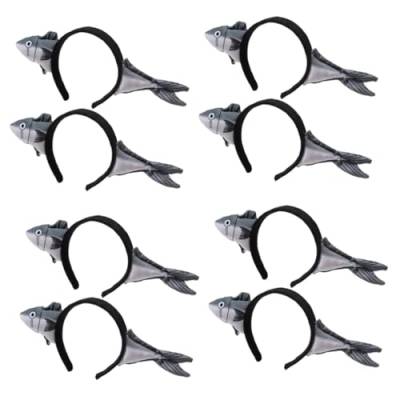 MAGICLULU 8 Stk Gesalzener Fisch Stirnband Haarschmuck haar zubehör Halloween-Tier-Stirnband Haarband anziehen kuscheltier Haargummis Kopfschmuck lustige haarbänder Cosplay von MAGICLULU