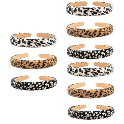 MAGICLULU 9 Stk Leoparden-stirnband Mädchen-outfits Kleider Für Mädchen Für Ehefraugeschenke Haarschleifen Für Mädchen Kleidung Für Kinder Schöne Geschenke Für Mama Stoff Südkorea von MAGICLULU