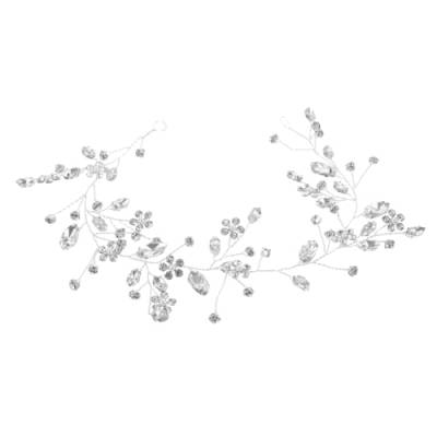 MAGICLULU Hochzeitskopfschmuck Braut Kopfschmuck Haarschmuck für die stutzenhalter kapuzenpullover Haarband Stirnbänder für Damen Stirnbänder mit Strass Kopfschmuck für Damen die Blumen von MAGICLULU