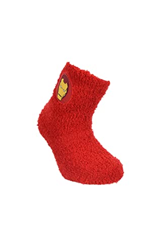 Marvel Avengers – Socken für Kinder – Paar Socken für Jungen – Blau oder Rot – 3 Größen für Kinder, rot, 23-26 von MARVEL THE AVENGERS