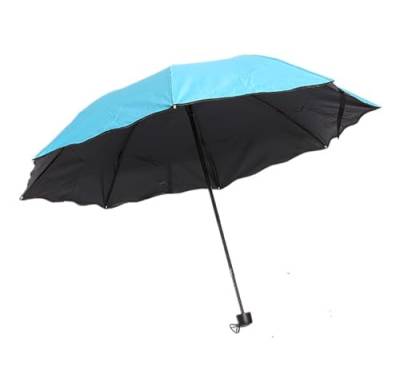 MIEDEON Kreativ Sonnenschirm Umbrella UV Schutz Regenschirm Taschenschirm Tragbar Sonnenschirm Praktisch Umbrella (Blau,One Size) von MIEDEON