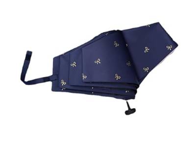 MIEDEON NIedlich Regenschirm Sonniger Sonnenschirm Bowknot Umbrella Sonnenschirm Reisen Outdoors UV Schutz Taschenschirm (Blau,7.6X1.5In) von MIEDEON