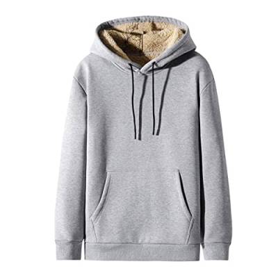 MKIU9 Herren Kapuzenjacke Sweatjacke Kapuzenpulli Zipper Sweatshirts mit Fleece Innenseite Kapuzenpullover Freizeit Classic Longsleeve Sweatshirt Basic Outdoorjacke Oberteile Winterjacke Sweatjacke von MKIU9