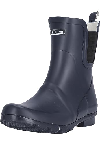 MOLS Damen Damen Gummistiefel Suburbs I Wasserdichte kurze Regenstiefel aus Naturkautschuk mit maximalem Tragekomfort 2001 Navy 37 von MOLS