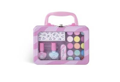 MARTINELIA Yummy Bag Beauty Set: Bunter Schminkkoffer für Kinder - 15 Lidschatten, 2 Nagellacke, Nagelsticker, Nagelfeile Mädchen von Martinelia