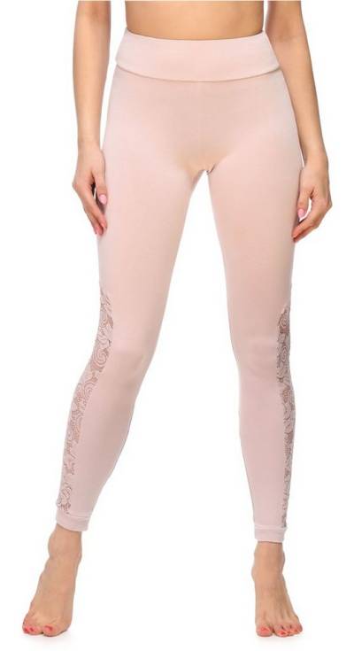 Merry Style Leggings Damen Lange Leggings mit Spitze MS10-309 (1-tlg) elastischer Bund von Merry Style