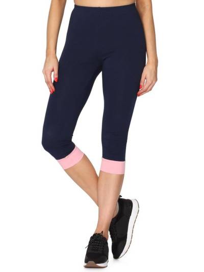 Merry Style Leggings Damen Leggings aus Baumwolle mit angenähtem Bündchen MS10-379 (1-tlg) elastischer Bund von Merry Style