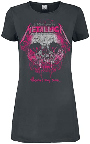 Metallica Amplified Collection - Wherever I May Roam Frauen Kurzes Kleid Charcoal L von Metallica