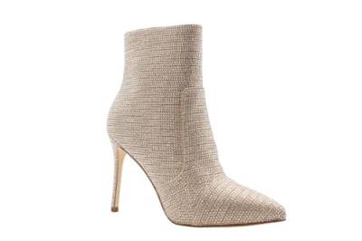 MICHAEL KORS Damen RUE Stiletto Bootie Ankle Boots, Pale Gold, 38 EU von Michael Kors