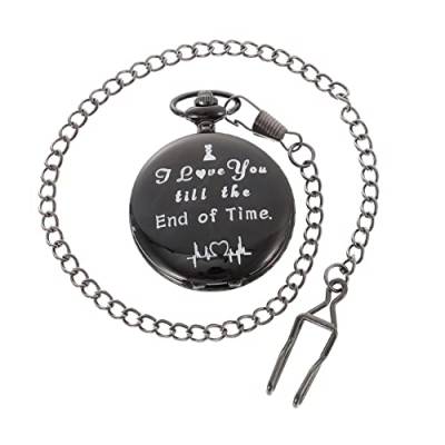 Mikikit Dekor Batterie Edelstahl Mädchen Fob Uhren Liebe Freund Uhr Tragbar Dekorativ Familie Geschenk Ketten Legierung Jahrestag Kostüm Anhänger Uhr Design Outfit Freund Kette Stütze von Mikikit