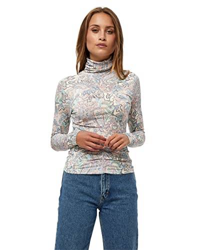 Minus ,Women's ,Rovia Jersey Turtleneck, 9384 Color blend paisley print ,L von Minus