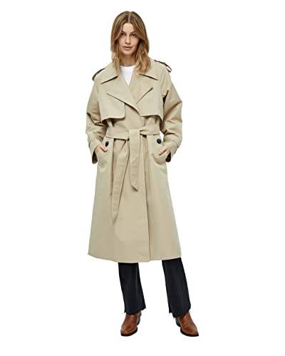 Minus Damen Andrea Trenchcoat, 2105 Feather Gray, 46 von Minus