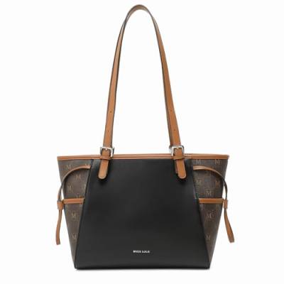 Miss Lulu Handtasche Damen Tasche damen Shopper Damen Groß Shopper Schultertaschen Damen Große Tote Tasche Damentasche PU Leder mit verstellbarem Handtasche von Miss Lulu