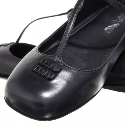 Miu Miu Loafers & Ballerinas - Flat Woman - Gr. 38 (EU) - in Schwarz - für Damen von Miu Miu