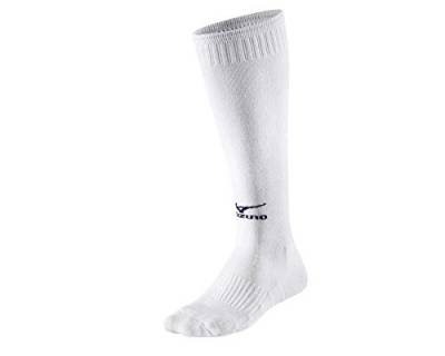 Mizuno Volleyball Socks lang , L , Weiß/Navy (1 Paar ) von Mizuno