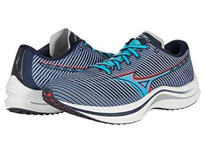 Mizuno Women's Wave Rebellion Running Shoe, India Ink-Scuba Blue, 5.5 UK von Mizuno