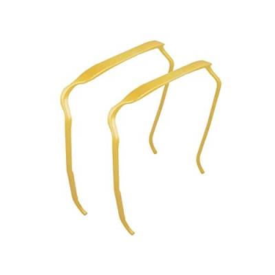 2 Stück Curly Thick Hair Headband, Curly Thick Hair Sunglasses Headband, Headband Accessories Haarreifen Frauen Männer, dickes Haar, großes Stirnband (Gold) von Morelax