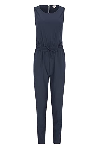 Mountain Warehouse Explore Damen Jumpsuit - Leichte Damenbekleidung, atmungsaktiv, elastischer Bund, schnell trocknend und feuchtigkeitsregulierend Marineblau 44 von Mountain Warehouse