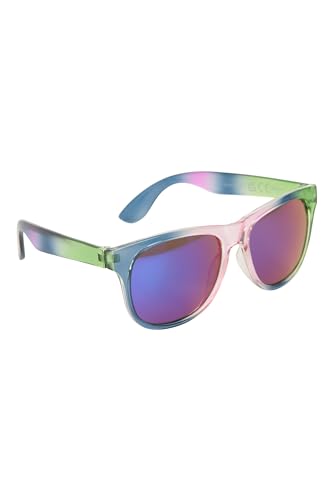 Mountain Warehouse Summerleaze Kinder-Sonnenbrille – UV400 Gläser Mädchen- und Jungenbrille, leichtes Gestell, bunt bedruckte Brille – ideal für Sommerferien, Wandern Gemischt Einheitsgröße von Mountain Warehouse