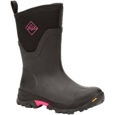 Muck Boots Damen Arctic Ice Mid Achat Gummistiefel, Schwarz Hot Pink, 37 EU von Muck Boots