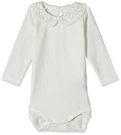 NAME IT Baby Girls NBFTYLLA LS NOOS Langarm Body, White Alyssum, 74 von NAME IT