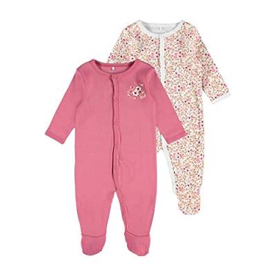 NAME IT Baby Schlafanzug Regular fit NBFNIGHTSUIT Doppelpack für Mädchen, Bundweite Slim von NAME IT