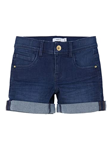 Name It Mädchen Jeans Shorts Medium Blue Denim-158 von NAME IT