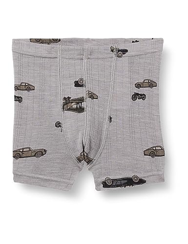 NAME IT Jungen NMMWANG Wool Needle Boxer Shorts XXIII Boxershorts, Iron Gate, 110 von NAME IT