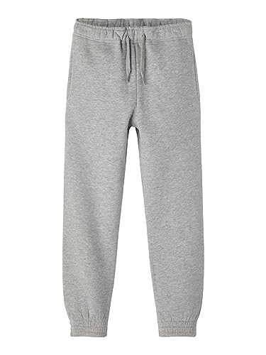 NAME IT KIDS Jungen NKMLENO Sweat Pant BRU NOOS Jogginghose, Grey Melange, 146 von NAME IT