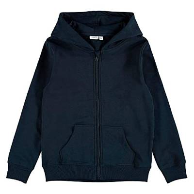 NAME IT Jungen NKMNESWEAT Card W Hood UNB NOOS Hoodie-Jacke, Dark Sapphire, 104 von NAME IT