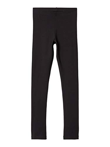 NAME IT Mädchen Basic-Leggins Bio-Baumwolle schwarz 140 von NAME IT