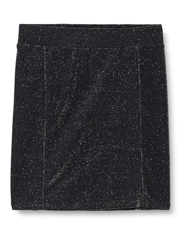 NAME IT Mädchen NLFRUNAS Short Skirt Minirock, Black, 176 cm von NAME IT