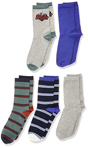 NAME IT Men's NKMVAKS 5P R1 Socken, Grey Melange, 31/33 von NAME IT