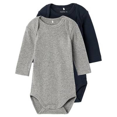 NAME IT Unisex NBNBODY 2P LS Dark Sapphire NOOS Body, 68 von NAME IT