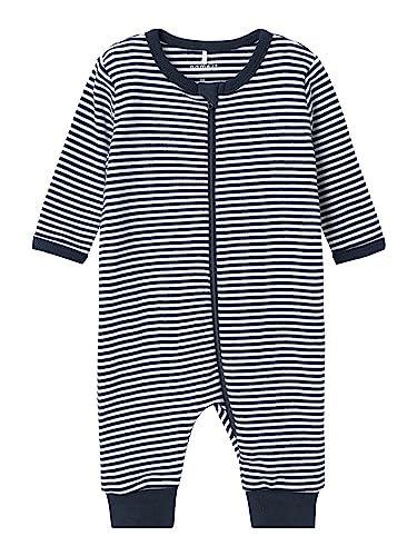 NAME IT Unisex NBNNIGHTSUIT Zip Y/D CORE NOOS Schlafstrampler, Dark Sapphire, 56 von NAME IT