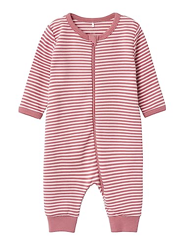 NAME IT Unisex NBNNIGHTSUIT Zip Y/D CORE NOOS Schlafstrampler, Mesa Rose, 74 von NAME IT