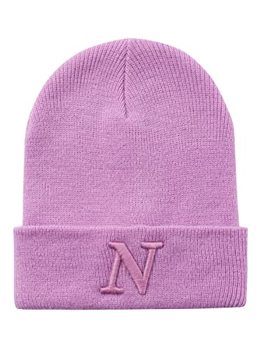 NAME IT Nknmalik Knit Beanie Noos Nknmalik Knit Beanie Noos Mütze, Violet Tulle, 48-49 von NAME IT