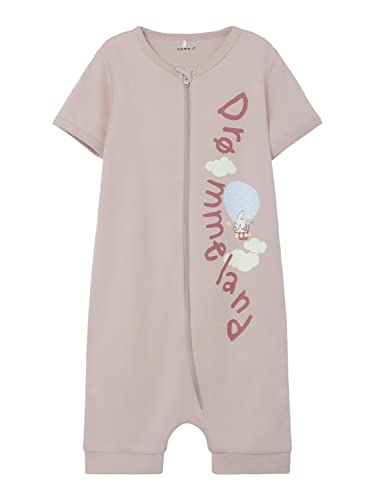 NAME IT Unisex NMNVAHA SS Nightsuit May 22 Schlafstrampler, Violet Ice, 56 von NAME IT