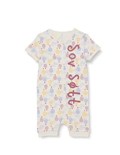 NAME IT Unisex NMNVAHA SS Nightsuit May 22 Schlafstrampler, White Alyssum/Detail:Violet Ice, 62 von NAME IT