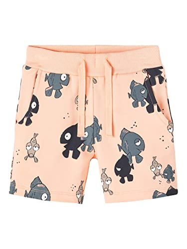 name it Boy's NMMFRILO Sweat UNB Shorts, Peach Nectar, 110 von NAME IT