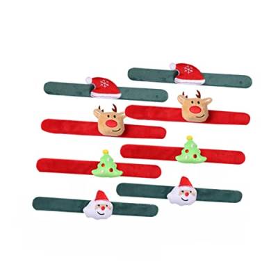 NAMOARLY 8St armbänder für kinder die weihnachtshütte Armbänder Armbänder Slap-Armband-Geschenk-Spielzeug weihnachtliche Schlagarmbänder Weihnachtsschnapparmbänder Hirsch von NAMOARLY