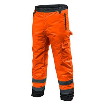 NEO TOOLS Profi Thermo Warnschutzhose EN 20471 Warnhose orange gelb Arbeitshose Warnschutz Sicherheitshose XXXL orange von Arbeitsbedarf24