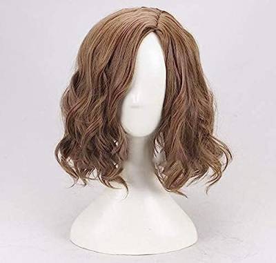 NEZIH Anime Coer Wig. Mens Sirius Brown Wavy Wig Cosplay Perücke Halloween Rollenspiel Sirius Schwarze Haarkostüme Mit Haarkappe, Gut Für Halloween-Party, Dekorationsgeschenk von NEZIH